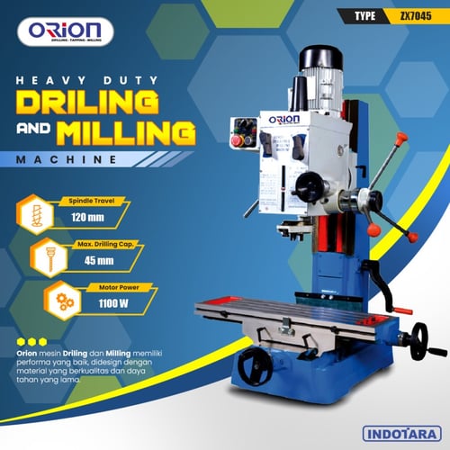 Mesin Bor Duduk Orion Milling Drilling Machine ZX7045