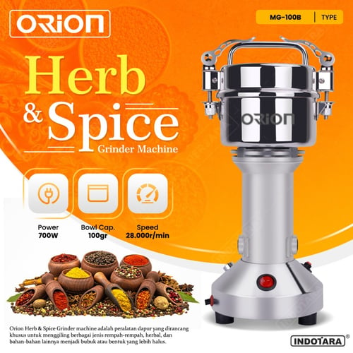 Mesin Giling Bumbu Rempah/ Penepung/ Orion Spice Herb Grinder - MG-100B
