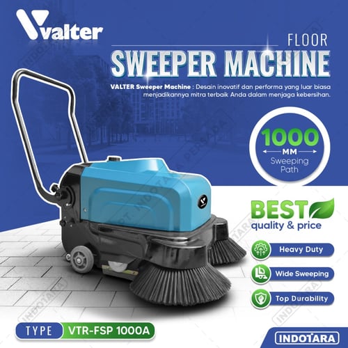 Mesin Pembersih / Penyikat Lantai Wireless - Valter Floor Sweeper - VTR-FSP1000A