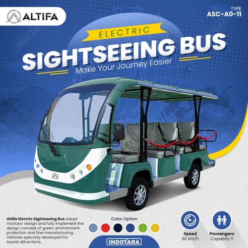 Mobil Bus Tamasya Listrik / Altifa Electric Sightseeing Bus ASC-A0-11