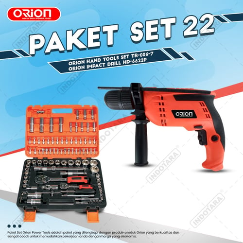 Paket Set 22 - Impact Drill HD-6622P - Hand Tools TR-006-7