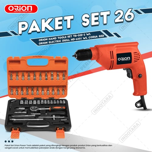 Paket Set 26 - Electric Drill HD-6601 - Hand Tools TR-005-2