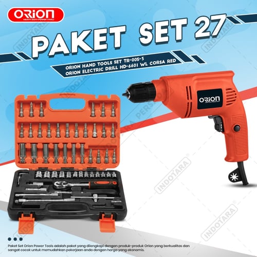 Paket Set 27 - Electric Drill HD-6601 - Hand Tools TR-005-3