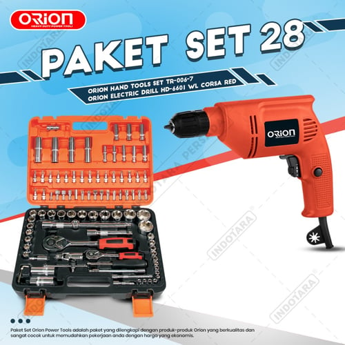 Paket Set 28 - Electric Drill HD-6601 - Hand Tools TR-006-7