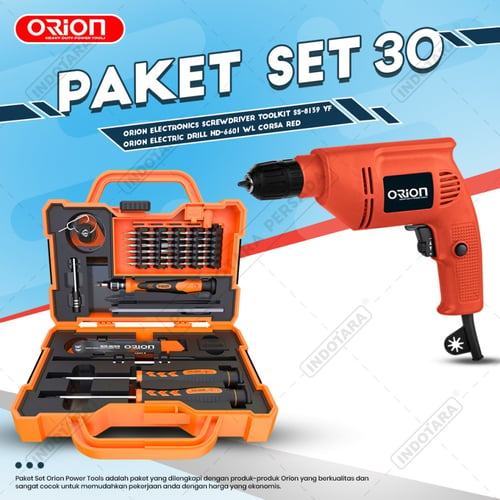 Paket Set 30 - Electric Drill HD-6601 - Toolkit SS-8139