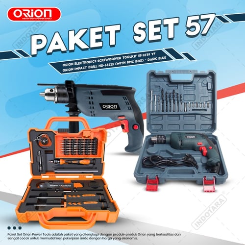 Paket Set 57 - Impact Drill HD-6622S - Toolkit SS-8139