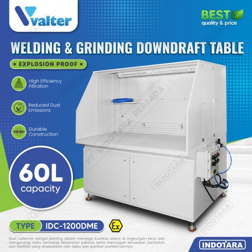 Meja Downdraft Untuk Grinding & Welding / Downdraft Table - Valter - IDC-1200DME
