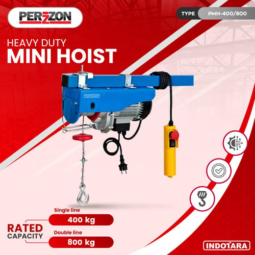 Perzzon Mini Electric Hoist Dengan Berbagai Kapasitas Angkut - 400/800Kg