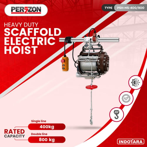 Perzzon Scaffold Hoist Dengan Berbagai Kapasitas Angkut - NS 400/800Kg