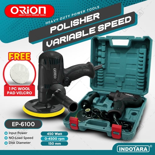 Polisher Machine / Mesin Polisher / Mesin Poles Orion EP-6100 - Black