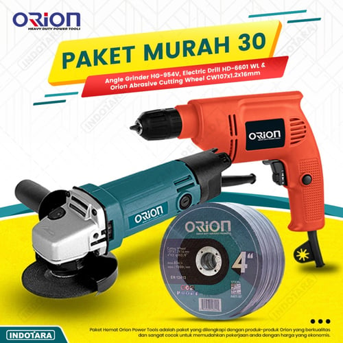 Paket Murah 30 - Gerinda Tangan HG954V - Mesin Bor Tangan HD6601