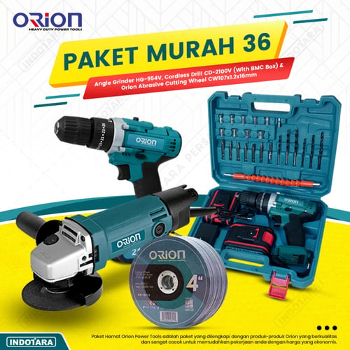 Paket Murah 36 - Gerinda Tangan HG954V - Mesin Bor Tangan CD2100V