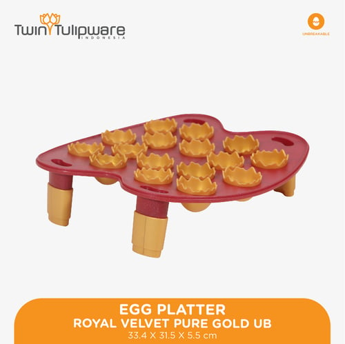 Egg Platter Royal Velvet Pure Gold UB 