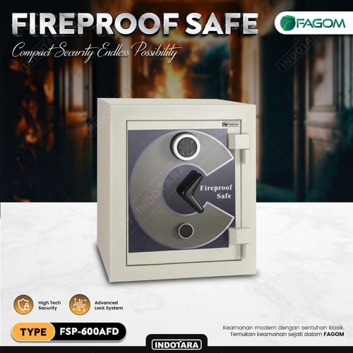 Brankas Besi Anti Api Exclusive Safes FAGOM With Digital Lock - AFD Series - 50x50x60 Cm
