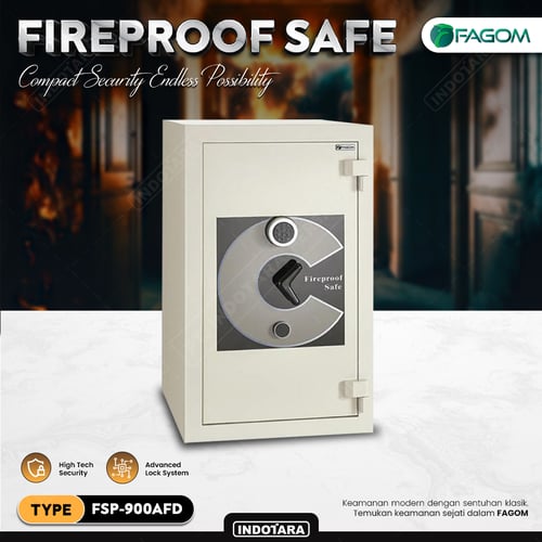 Brankas Besi Anti Api Exclusive Safes FAGOM With Digital Lock - AFD Series - 55x55x90 Cm