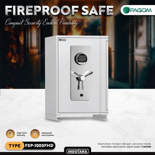 Brankas Besi Anti Api Exclusive Safes FAGOM With Digital Lock - FHD Series - 60x60x100 Cm