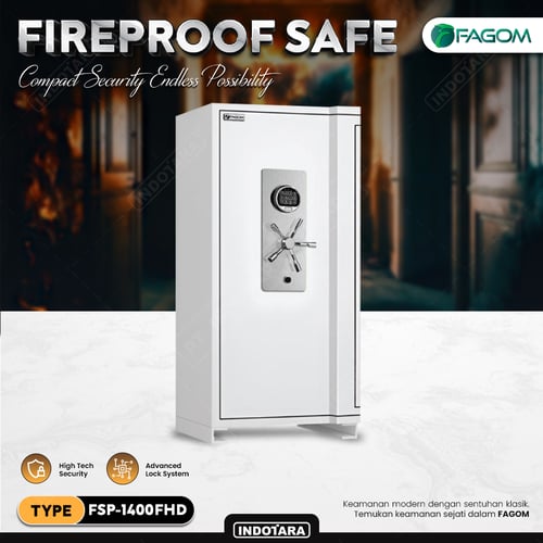Brankas Besi Anti Api Exclusive Safes FAGOM With Digital Lock - FHD Series - 65x75x140 Cm
