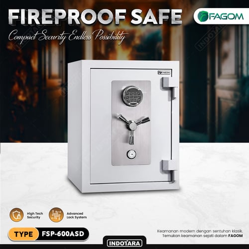 Brankas Besi Anti Api Exclusive Safes FAGOM With Digital Lock - ASD Series - 50x50x60 Cm