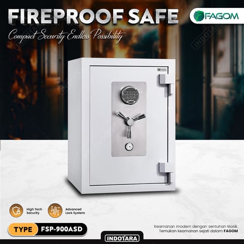 Brankas Besi Anti Api Exclusive Safes FAGOM With Digital Lock - ASD Series - 55x55x90 Cm