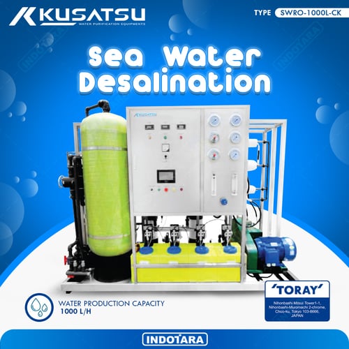 Sea Water Desalination Machine KUSATSU SWRO-1000L-CK (Clean Water)