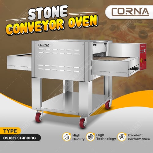 Electric Stone Conveyor Pizza Oven Standing Corna CS1832