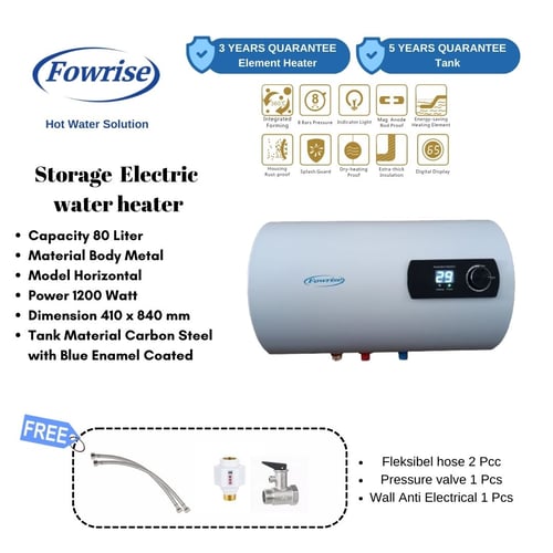 Fowrise Water Heater Elektrik 80 Liter