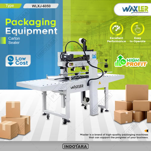 Mesin Carton Sealer Packing Lakban Kardus Waxler WLXJ-6050