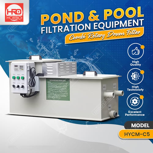 Sistem Filter Drum Kombinasi Kolam Ikan Dan Renang HORBO HYCM-C5