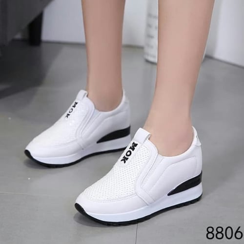 Sepatu Slip On Mok Simple Korean Style - Black