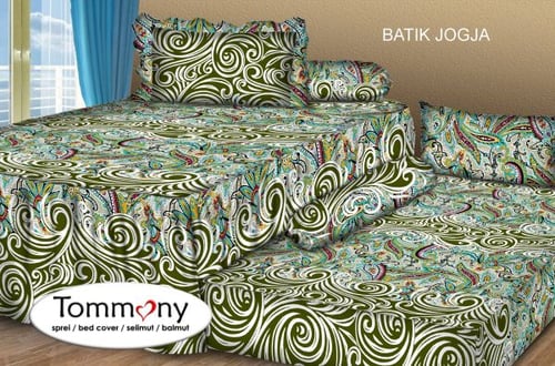 Sprei Sorong 2 in 1 motif Batik Jogja