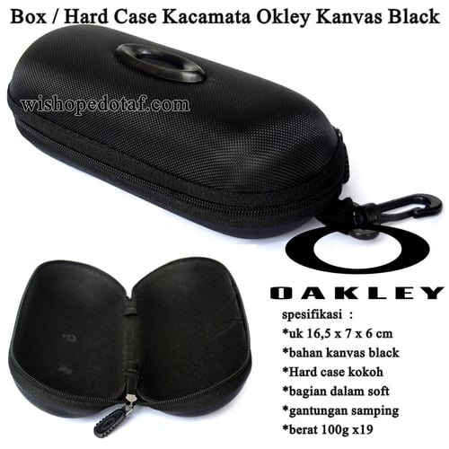 OAKLEY Hard Case Kacamata Kanvas Black