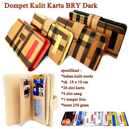 Dompet BRY Card Leather Dark