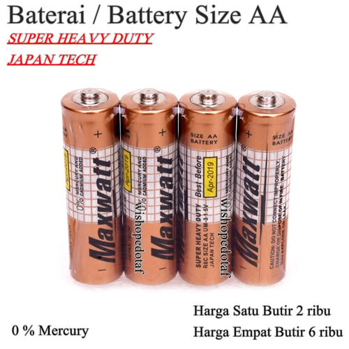 Baterai Size AA