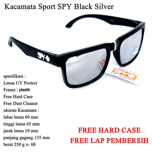 Kacamata Cowok Sunglasses SPY Black  silver
