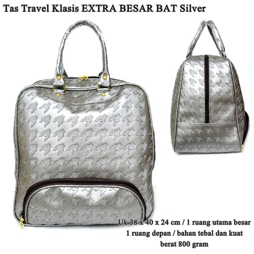 Tas Travel Klasik Extra Besar Bat Silver
