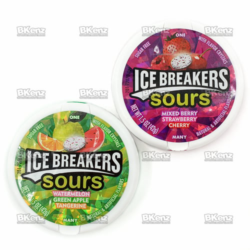 Ice Breakers Sours Candy Paket 2 Rasa FREE Bubble Wrap