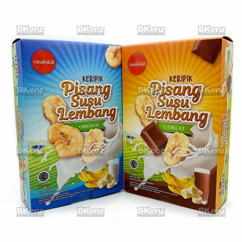 Paket Isi 2 Rasalokal Pisang Susu Lembang Original & Coklat Rasa Lokal Bandung FREE Bubble Wrap