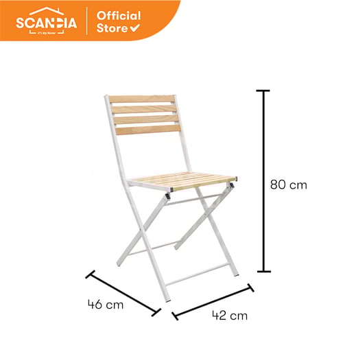 OUTDOOR MOTALA CHAIR 42X46X80CM WHITE