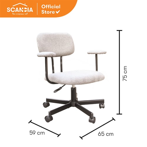 OFFICE CHAIR ELIAS 65X59X75-85CM GREY