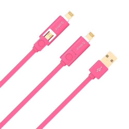 ORICO LTE-10 Lightning or Micro USB to USB2.0 Faster Charging or Sync - PINK