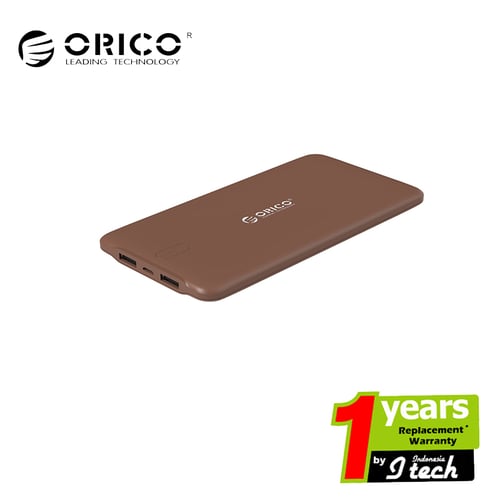 ORICO LD100 10000mAh Scharge Polymer Power Bank Coklat