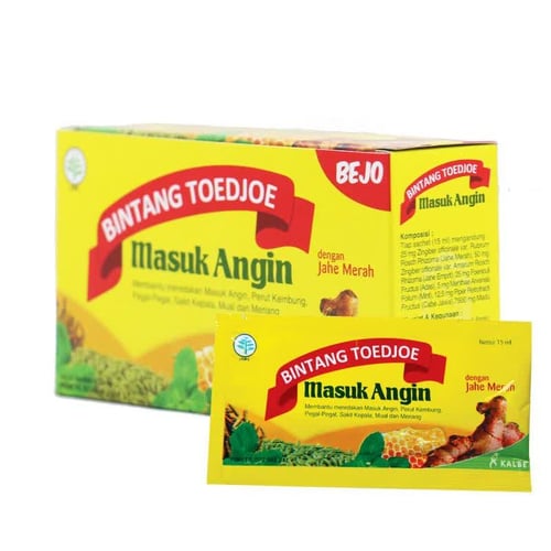 BINTANG TOEDJOE Masuk  Angin 15 Ml (12 Sachet)