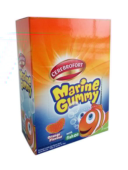 Cerebrofort Marine Gummy Jeruk 5 Sachet