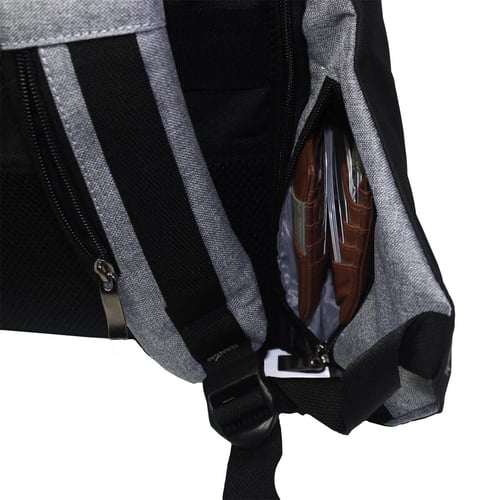Tas Ransel Anti Theft Backpack Premium 710024 Abu Abu