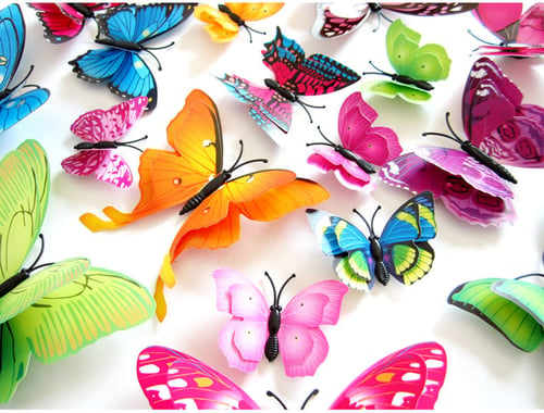 Wall Sticker Double Layer Butterfly