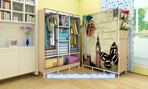 Multifunction Wardrobe With Cover 08 London