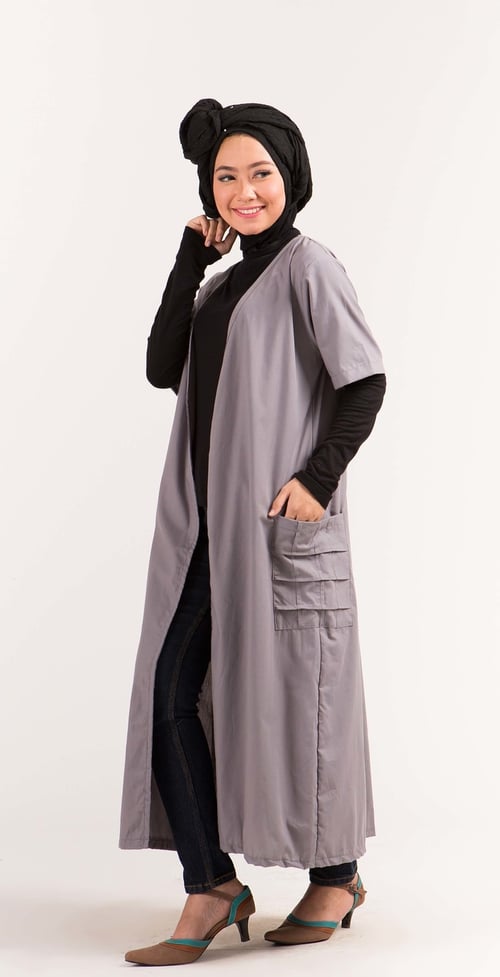 Outwear Cardy Cotton Muslimah Wanita BHJ 1666