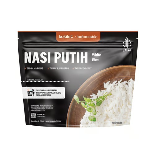 Nasi Putih Instant Kokikit x Bobocabin - Isi 40 pcs