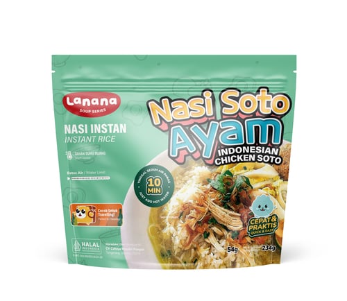 Lanana Soup Series: Nasi Soto Ayam - Isi 30 Pcs
