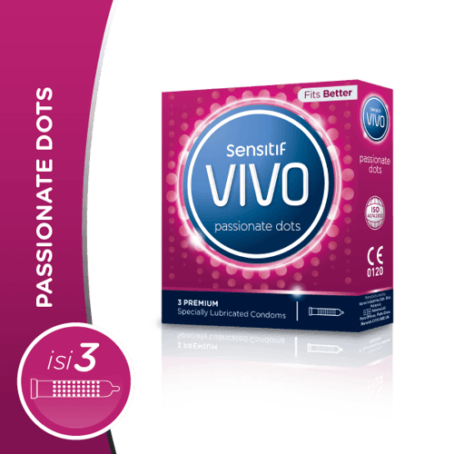 VIVO  Kondom Sensitif Passionate Dots